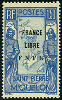 Neuf Sans Charnière N° 285/90, La Série France Libre, TB (N° 285 Et 288 Signés Calves) - Otros & Sin Clasificación