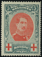 Neuf Sans Charnière N° 132a, 5c + 5c Croix Rouge, Dent 12x14, TB - Otros & Sin Clasificación