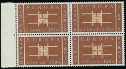 Neuf Sans Charnière N° 217/19, La Série Europa 1963, Blocs De 4, Bdf, T.B. - Other & Unclassified