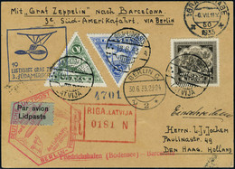 Lettre Zeppelin 3é SAF 1933 Au Verso Arrivée Barcelone 3 Jul 33, T.B. - Otros & Sin Clasificación