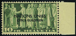 Neuf Sans Charnière N° 313/5, 3, 5 Et 10f Nations Unies T.B. - Other & Unclassified