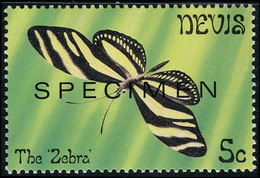 Neuf Sans Charnière N° 73/6, + 110/6, Les 2 Séries Papillons Surchargés Spécimen, T.B. - Other & Unclassified