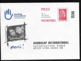 Postréponse Handicap International . 228968 - PAP: Antwort