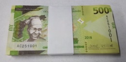 Guinea Taco Bundle 100 Banknotes 500 Francs 2018  Pick 52 SC UNC - Guinée