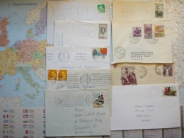 9 Enveloppes  Années 1961-2000 - Otros & Sin Clasificación