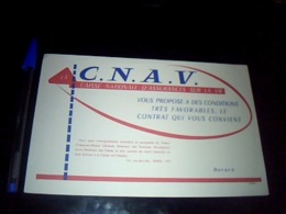 Buvard Publicité Thème Banque C.N.A.V.  Assurance Sur La Vie Buvard Estampie EPDI - A