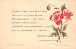 94-VITRY-SUR-SEINE- RUE DES ANNOUES - PETIT POEME DE JANINE GERARD - Vitry Sur Seine