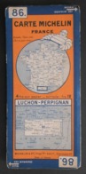 Carte Michelin France N° 86 - Luchon - Perpignan - Callejero