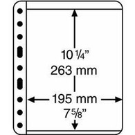 Kunststoffhüllen VARIO PLUS, 1er Einteilung,schwarz, 5er Pack - Sobres Transparentes