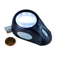 Magnifer BULLAUGE With 5x Magnification, 6 LED's, 3 Brightness Settings - Pins, Vergrootglazen En Microscopen