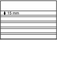 Einsteckkarten Standard PS,210x148 Mm,5 Klare Streifen Mit Deckblatt,schw.Karton,50er-Pack - Stock Sheets