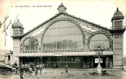 76 .20458 .le Havre .la Gare D Arrivee .attelage  . - Gare