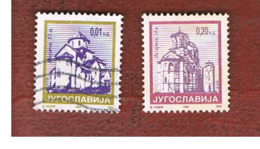 JUGOSLAVIA (YUGOSLAVIA)   - SG 2927.2928  -    1994  CHURCHES  -  USED - Usados