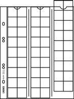 Lindner MU54R Multi Collect Coin Pages For 54 Coins Up To 20 Mm Ø, Red Interleaving - Pack Of 5 - Buste Trasparenti