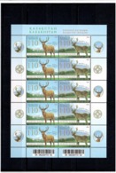 Kazakhstan 2008 . Fauna, Deers. J/w Moldova.  Sheetlet Of 5 Pairs.   Michel # 620-21 KB - Kazakhstan
