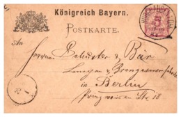 Allemagne Bavière Entiers Postaux - TB - Postal  Stationery