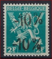 - 10 % Belgie OBP. 724 L ** MNH Met DUBBELE OPDRUK / SURCHARGE DOUBBLE ! RRR - 1946 -10%
