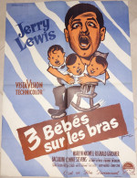 "3 Bébés Sur Les Bras" Jerry Lewis...1958 - Affiche 60x80 - TTB - Affiches & Posters