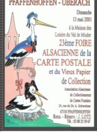 CPM Patrick HAMM PFAFFENHOFFEN-UBERACH 23 ème Foire Alsacienne De La Carte Postale Le 13 Mai 2001 - Hamm