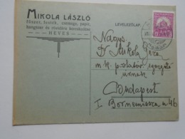 D168922 Hungary HEVES  - Mikola  László - 1930 - Altri & Non Classificati