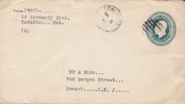 Canada Postal Stationery Ganzsache Entier 2c. GV. COALS... 1927 NEWARK New York USA - 1903-1954 Kings