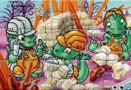 Die Dabsy Dinos 1994 / Puzzle Links Oben - Ü-Ei