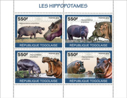 Togo 2010 MNH - Hippos. YT 2056-2059, Mi 3474-3477 - Togo (1960-...)