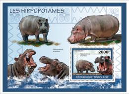 Togo 2010 MNH - Hippos. YT 367, Mi 3478/BL506 - Togo (1960-...)