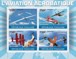 Togo 2010 MNH - Aviation Acrobatics (Gilder, Acrobatic Maneuvers) YT 2276-2279, Mi 3649-3652 - Togo (1960-...)