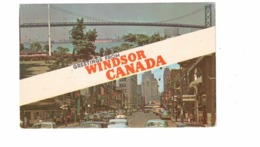 WINDSOR, Ontario, Canada, Greetings From Motor City, 1956 Chrome Postcard, Essex County - Windsor