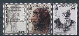 2000, Mongolie, Mongolia,  Neuf - Chimpanzé, Charles Darwin - Scimpanzé