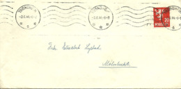 Norway 1944 Cover From Trondheim To Mølnlukt, Cancelled 3.6.44, With 20 øre Lion - Brieven En Documenten