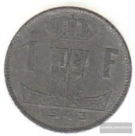 Belgium Km-number. : 128 1944 Very Fine Zinc Very Fine 1944 1 Franc Leo On Shield - 1 Franc