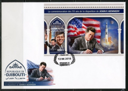 Djibouti 2018, Kennedy, Space, BF In FDC - Afrika