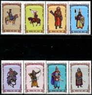 XC1012 Mongolian Warrior Soldiers In The 1997 Empire Era 8V MNH - Mongolei