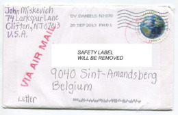 Nice Letter From Clifton NJ  To Belgium - See Scan - 2001-10