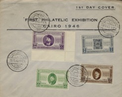 28 Fev. 46 - 1st Day Cover  Y & T N° 238 / 241  Oblt. Exposition Universelle - Storia Postale