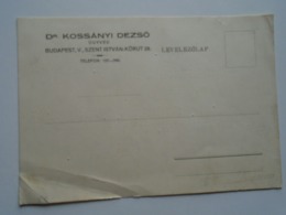 D168935 Hungary  Budapest   Igló - Meghívó - Iglói Diákszövetség 1943  - Dr. Kossányi Dezső - Sonstige & Ohne Zuordnung