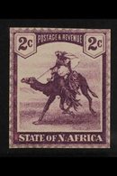 THE STATE OF NORTH AFRICA  Circa 1890's 2c Value, Printed In Lilac On Ungummed Paper With Simulated Perforations, Simila - Otros & Sin Clasificación