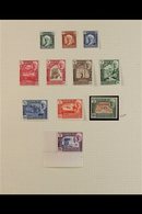 QU'AITI STATE  1942-1955 COMPLETE SUPERB MINT COLLECTION On Leaves, Includes 1942-46 Pictorials Set, 1949 Wedding Set, 1 - Aden (1854-1963)