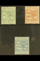 1882  ½d To 4d QV, Wmk CA, SG 21/3, Fine Mint Og. (3 Stamps) For More Images, Please Visit Http://www.sandafayre.com/ite - Other & Unclassified