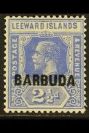 BARBUDA  1922 2½d Bright Blue, Variety "watermark Inverted", SG 4w, Very Fine NHM. For More Images, Please Visit Http:// - Otros & Sin Clasificación