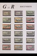 1937-53 FINE MINT COLLECTION  Includes 1938-53 Definitives All Different Range With Most Values To 2s6d, 5s, And 10s Inc - Ascension