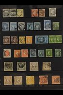 NEW SOUTH WALES  1850-60 USED IMPERF COLLECTION Presented On A Stock Page That Includes A Good Representation Of Values, - Other & Unclassified