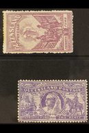 QUEENSLAND  1900 Patriotic Fund Set, SG 263/264, Mint, The 1d With Some Toning, The 2d Very Fine. (2 Stamps) For More Im - Autres & Non Classés