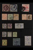 VARIOUS STATES - RAILWAY STAMPS  1887-1929 Used Group With (NSW) Parcels Stamps 1891-1918 1d And 1s, 1929 2s, (QUEENSLAN - Autres & Non Classés