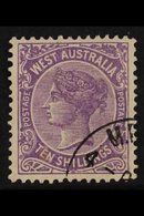 WESTERN AUSTRALIA  1902-11 10s Deep Mauve, Perf 12 X 12½, SG 127, Very Fine Used For More Images, Please Visit Http://ww - Otros & Sin Clasificación