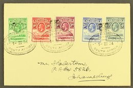 1934 ROYAL TOUR COVER  Bearing 1933 Set To 4d, SG 1/5, Addressed To Johannesburg, And Tied By Very Fine Bilingual "ROYAL - Andere & Zonder Classificatie