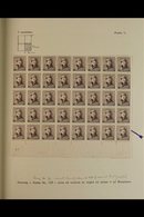 1919 KING ALBERT 'TIN HAT' TYPES.  SPECIALIZED FINE MINT COLLECTION Written Up On Leaves In An Album, Mostly Large Margi - Andere & Zonder Classificatie