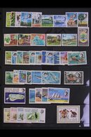 1969-76 COMPLETE NEVER HINGED MINT COLLECTION.  Includes 1968 Overprints On Seychelles Set, 1968-70 Marine Life Complete - Brits Indische Oceaanterritorium
